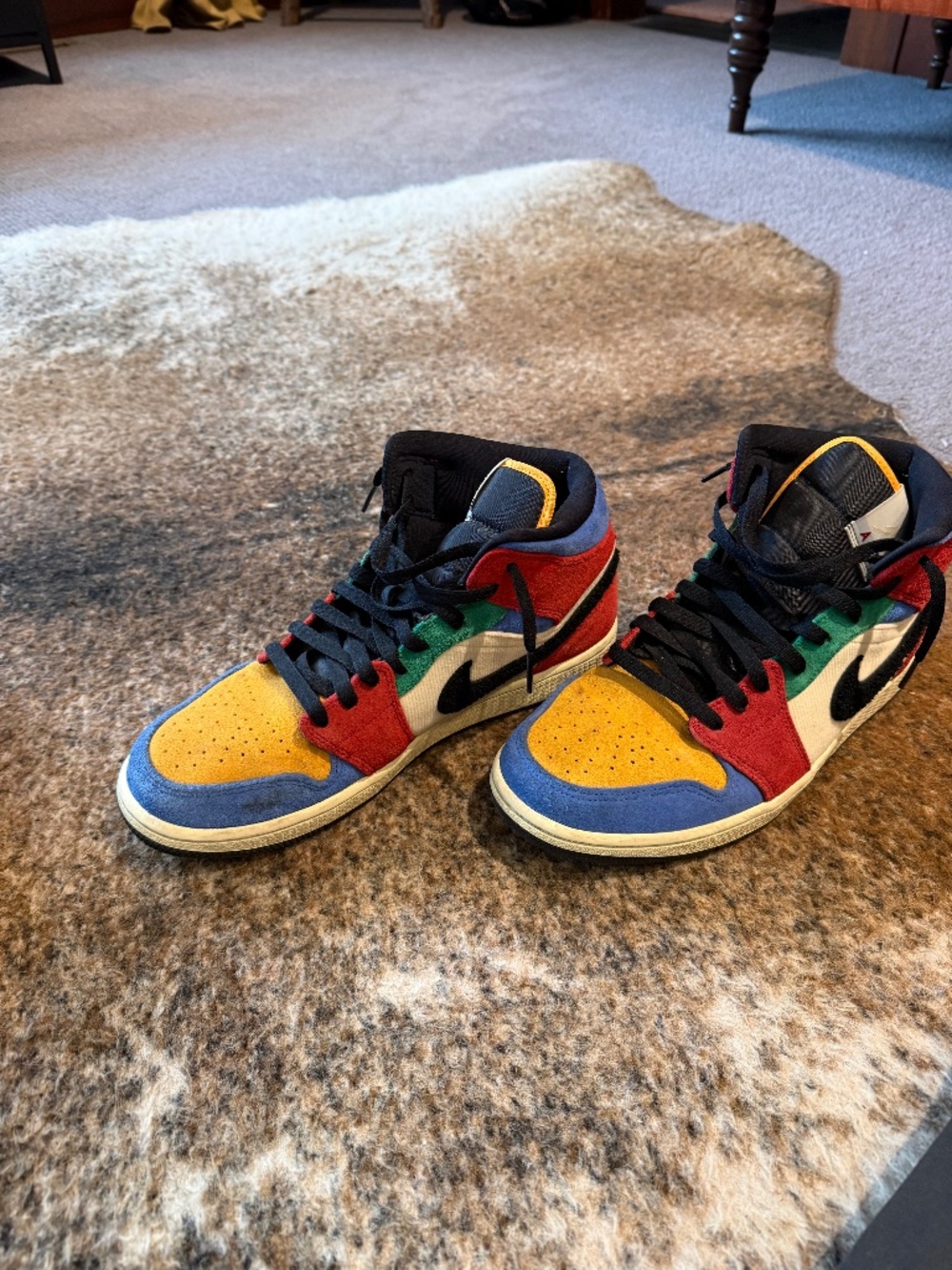 Air Jordan 1 Mid "Fearless" x Blue The Great Men's